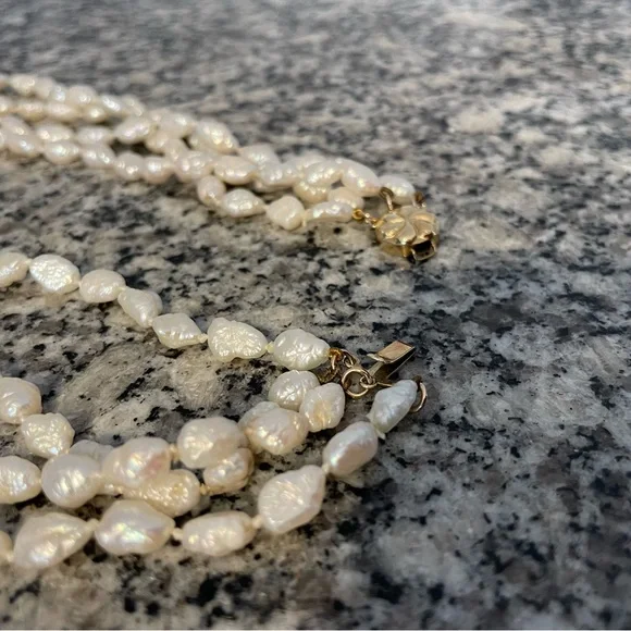 Multi-strand vintage pearl necklace - Picture 4 of 6